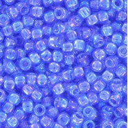 Toho seed beads 8/0 round Transparent-Rainbow Lt Sapphire - TR-08-168